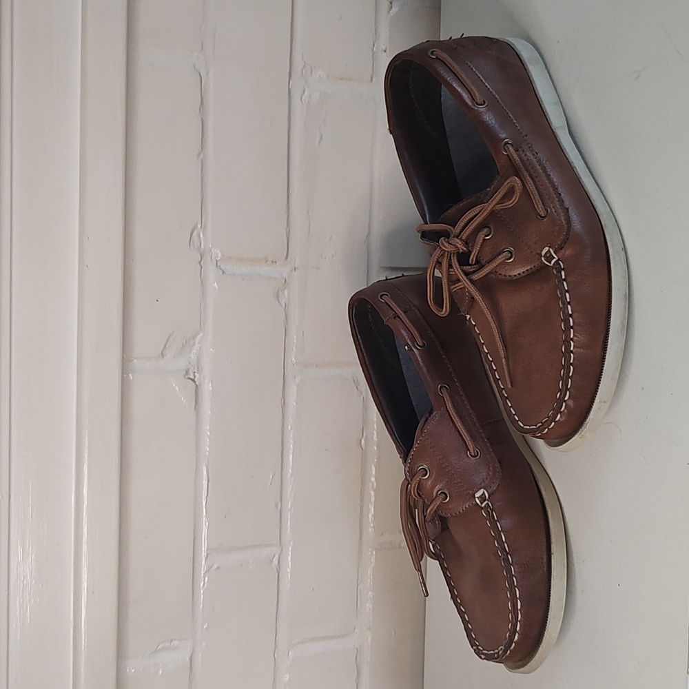 Heritage weatherproof vintage brown loafers Benny men's size 8